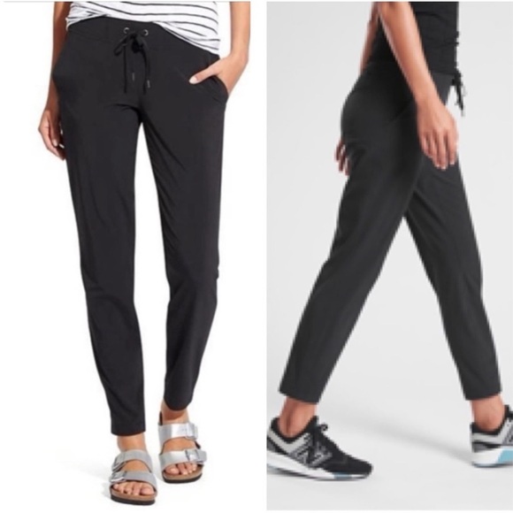 BOGO! Athleta Midtown Ankle Athletic Reflective Cuff Pants Black